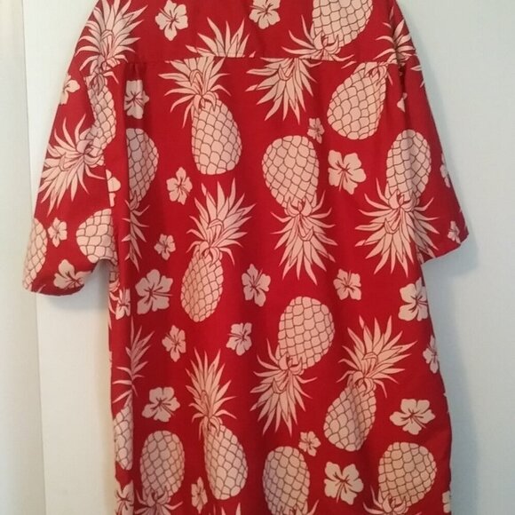 Uzzi Amphibious Gear Men's Hawaiian Shirt  | Surfer shirt | Size XL | Red White - Picture 8 of 14